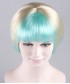 Blue White Swing Bob Wig